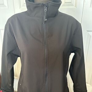 Mossi Womens XXL Black Full ZIP Softshell Jacket